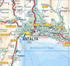 Turquie - carte Antalya