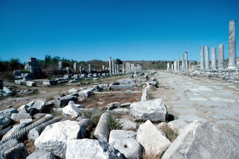 perge, les ruines et site archéologique