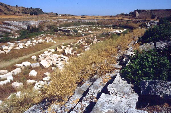 Perge, site archéologique , le stade de Perge
